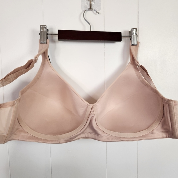 Penningtons Essential Wireless Microfibre T-Shirt Bra Wire Free Beige 38DD New - Picture 6 of 11